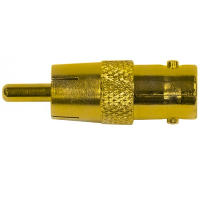 BNC-to-RCA Connector, gold-plated
