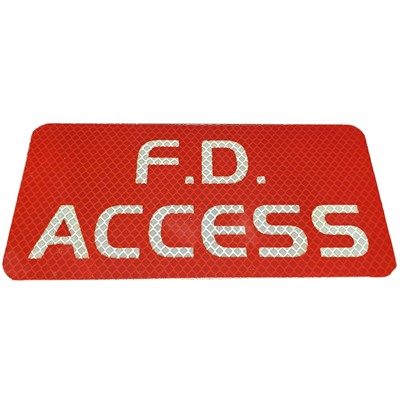 Fire Department Access Sign  8x4
